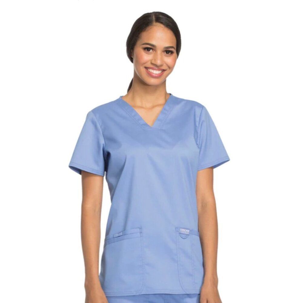 Cherokee Women's Blue Scrub Pant Top Workwear Size XS